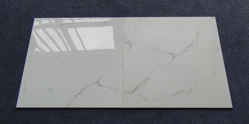 60x60 / 80X80 Carrara White Color Bathroom Floor Tile Soft Polished/ Polished Finish Marble Look Tiles SJ66G0C06T/M