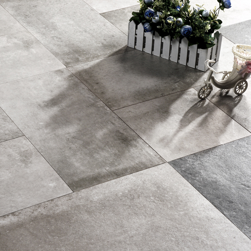 LONGFAVOR 60x60cm Ink-jet Cement Series Porcelain Tile RC66R0A01W Inkjet Cement Floor Tiles image16