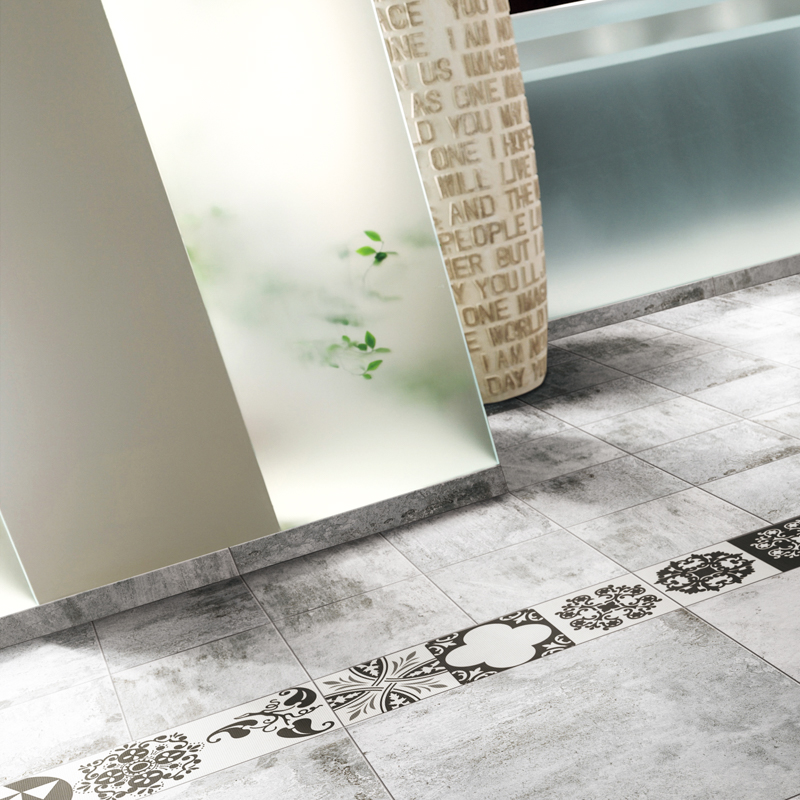 LONGFAVOR 60x60cm Ink-jet Cement Series Porcelain Tile RC66R0A05W Inkjet Cement Floor Tiles image13