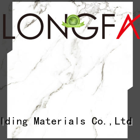 LONGFAVOR Brand white tile polished glazed ceramic tile