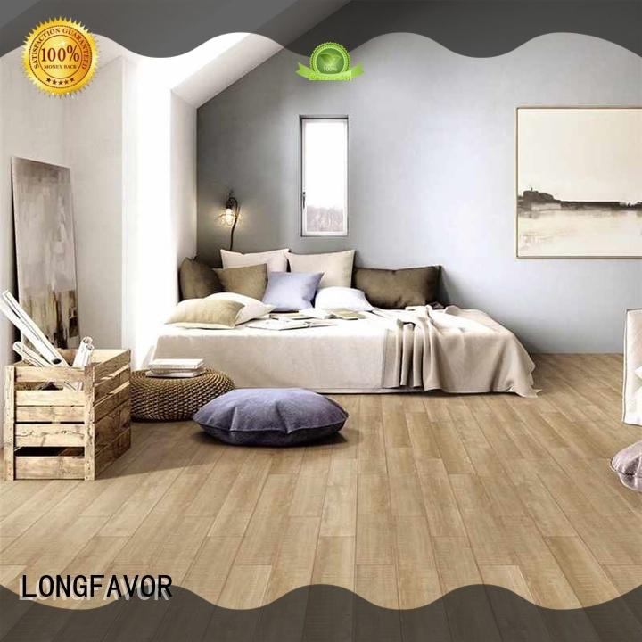 LONGFAVOR low price porcelain hardwood tile ODM Apartment