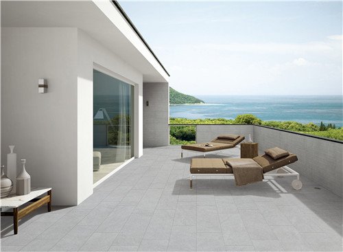 LONGFAVOR Natural stone Light Grey Full Body Porcelain Tile RC66R0E21W Natural Stone Style Full Body Tiles image13