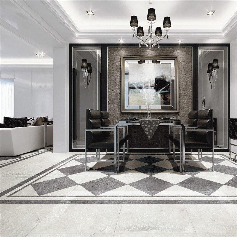 LONGFAVOR simple styple polished concrete tiles excellent decorative effect Super Market