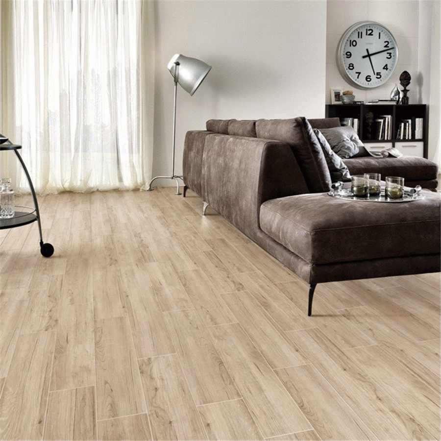 LONGFAVOR 6x24inch Brown Wood-look Ceramic Body Tile DH156R6A17 150x600mm Wood-look Ceramic Tiles image37