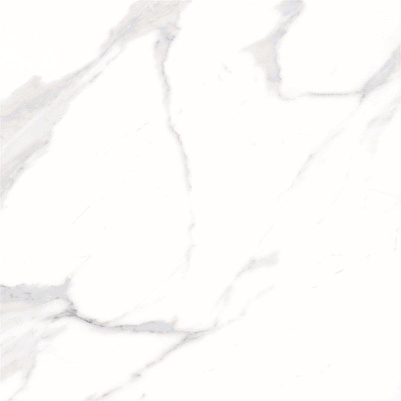 60x60 / 80X80 Carrara White Color Bathroom Floor Tile Soft Polished/ Polished Finish Marble Look Tiles GR60100QM/RM