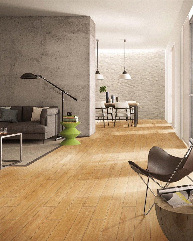 low price wooden style floor tiles sz158407 popular wood Apartment