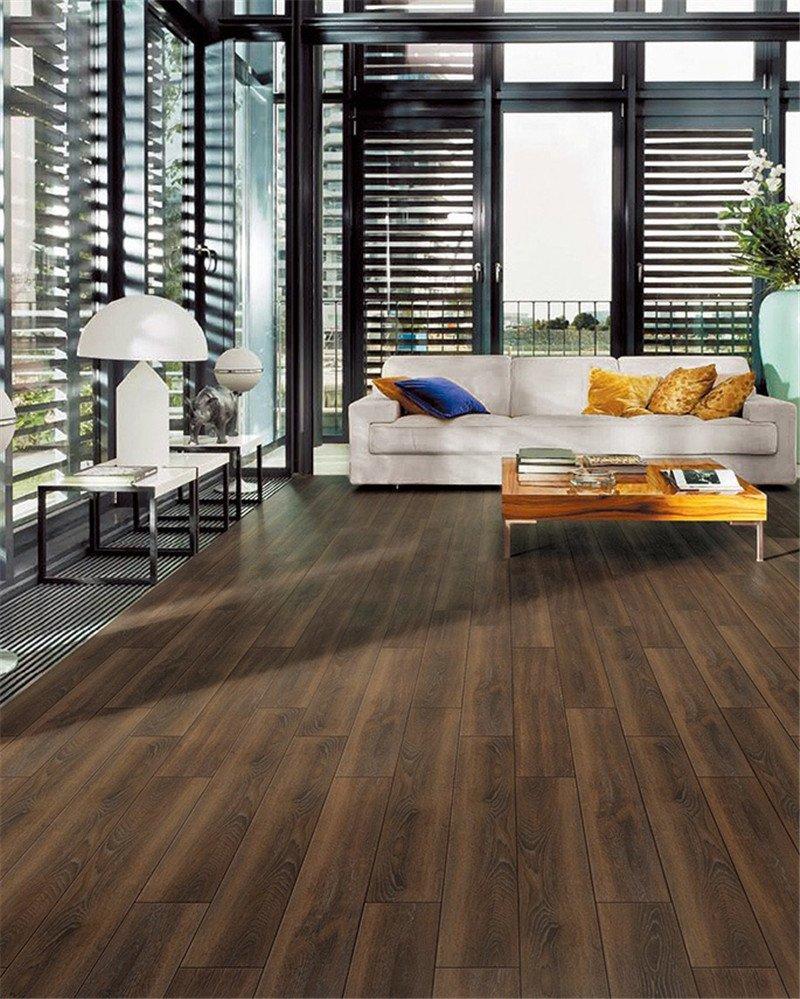 Hot ceramic tile flooring that looks like wood brown LONGFAVOR Brand