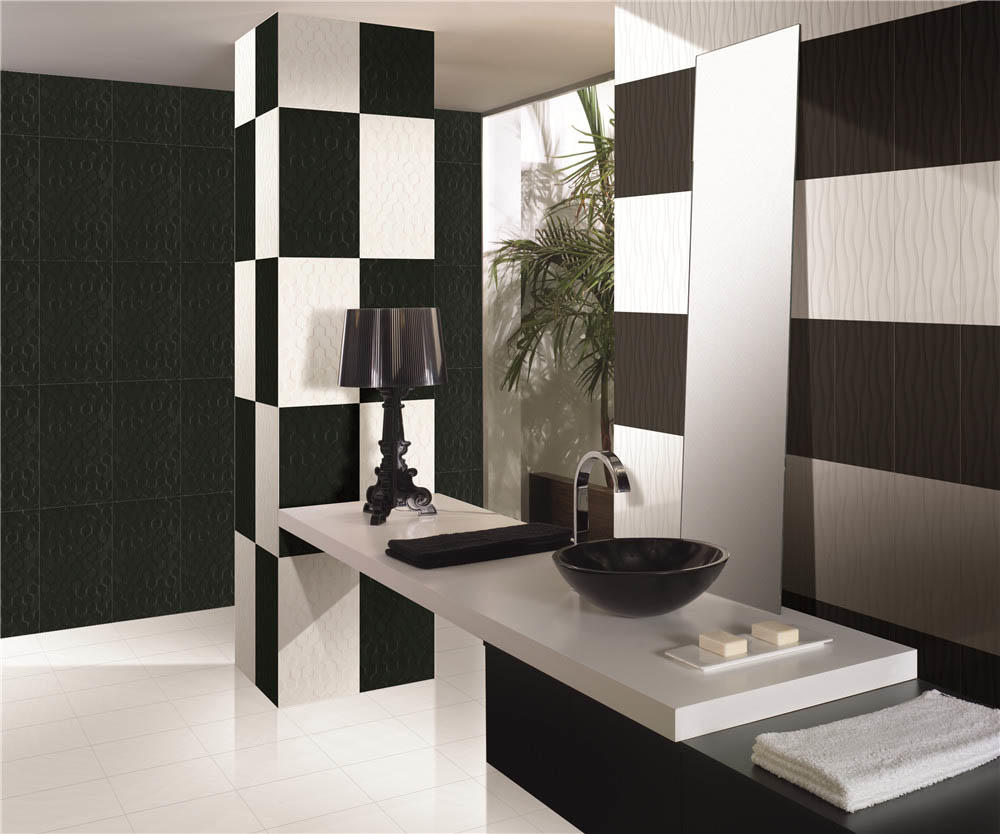 LONGFAVOR white wave 300x600mm Ceramic Wall Tile oem Walls-1