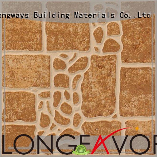 LONGFAVOR wooden 300x300mm Ceramic Floor Tile excellent decorative effect School