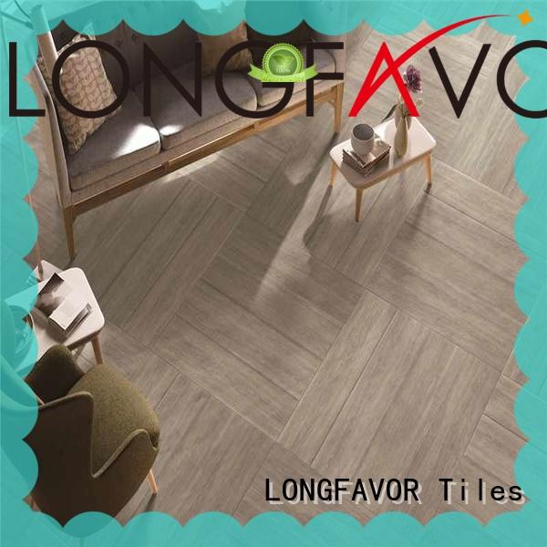 LONGFAVOR suitable wood look tile planks high quality Shopping Mall
