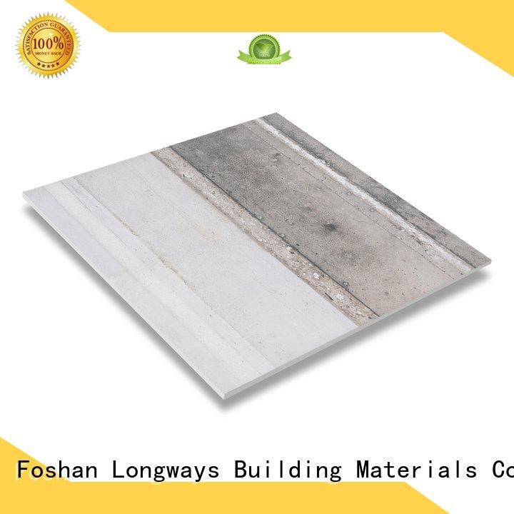 Hot porcelain tile that looks like cement tile greylight surface white LONGFAVOR Brand