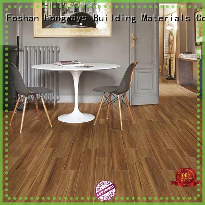 LONGFAVOR brown wooden floor tiles price ODM School