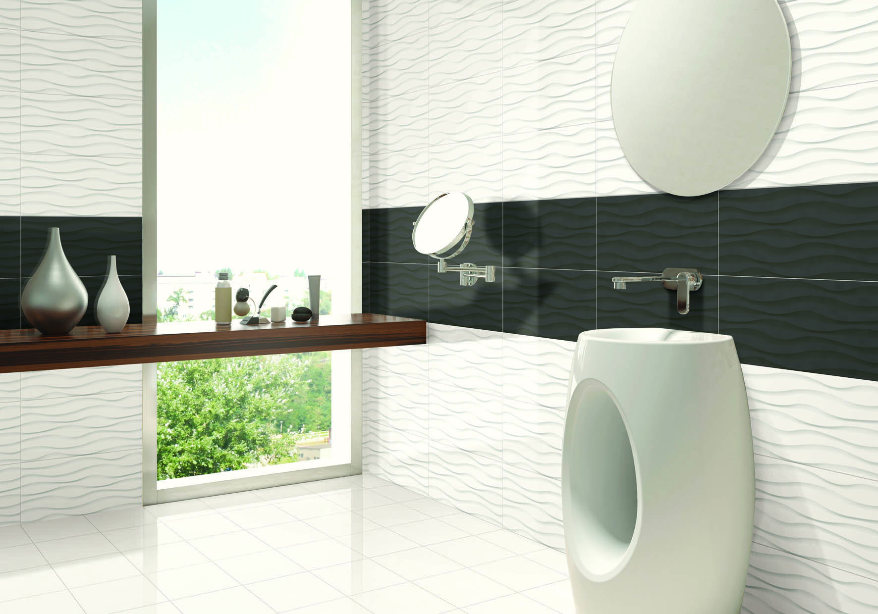 LONGFAVOR Ceramic Tiles 300x600mm Ceramic Wall Tile white Walls-1