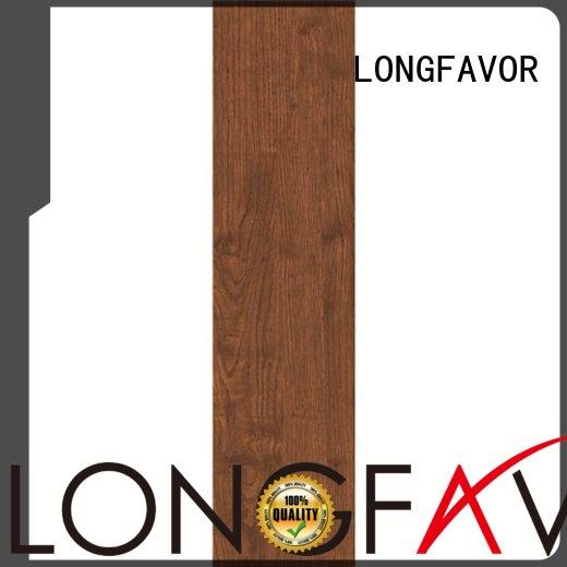 LONGFAVOR glossiness wood tile flooring cost high quality Shopping Mall