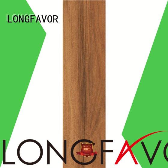 LONGFAVOR faux wooden style floor tiles high quality Shopping Mall