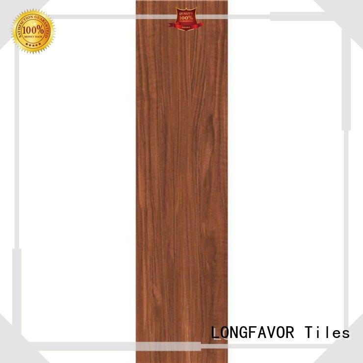 LONGFAVOR suitable ceramic tile wood look planks high quality Shopping Mall