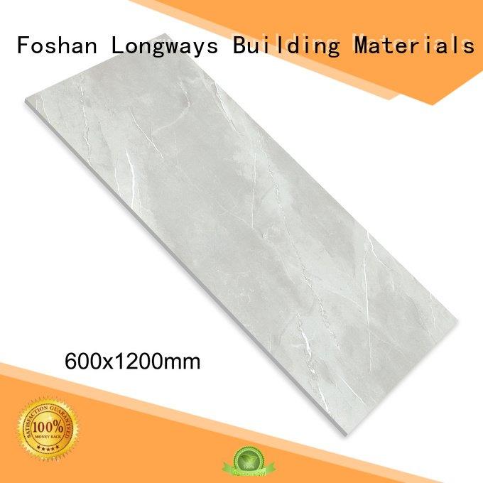 LONGFAVOR grey brown diamond marble tile quality white