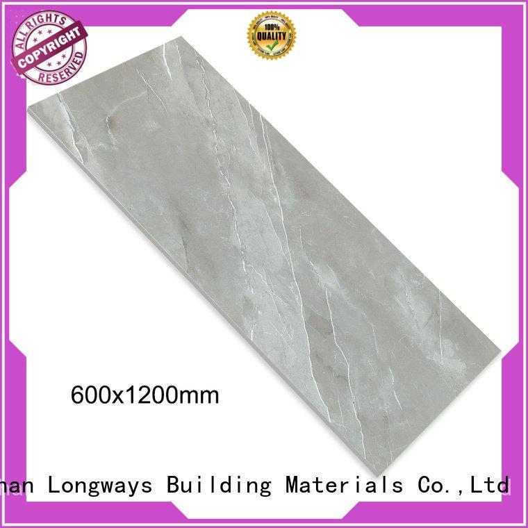 porcelain full grey glazed LONGFAVOR diamond marble tile