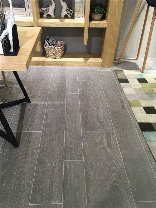 LONGFAVOR low price ceramic tile wood look planks popular wood Bookshop-1