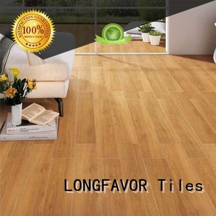 LONGFAVOR dh158r6b16 wooden style floor tiles supplier Hotel